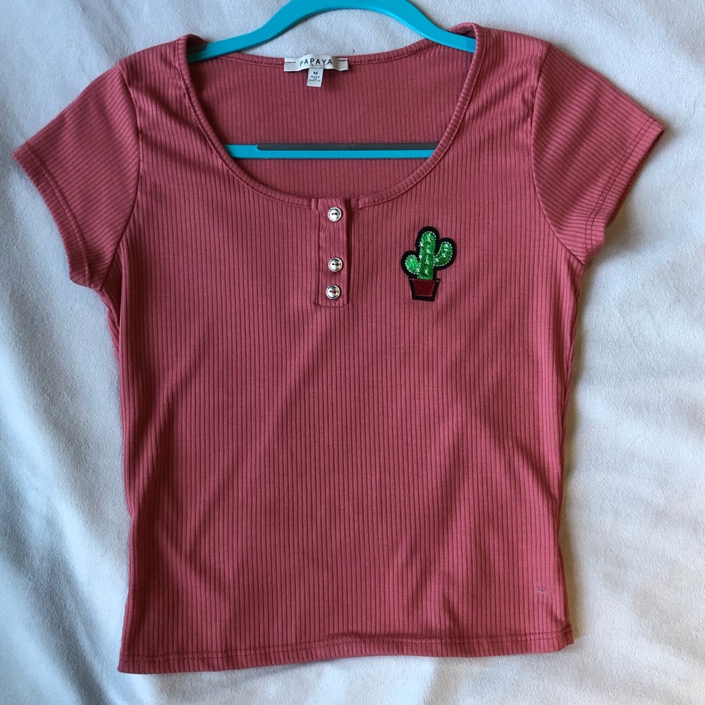 Lowcut Fitted Cactus Tee